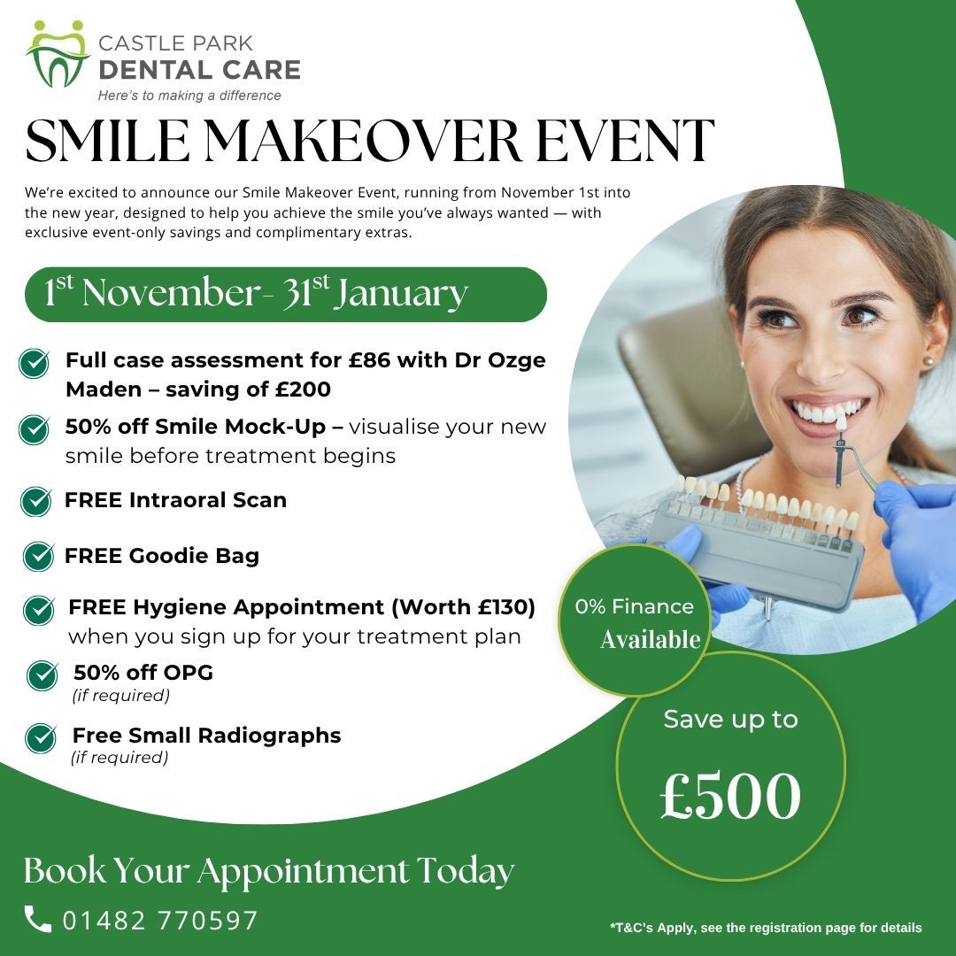 Smile Makeover Event | Castle Park Dental Care – Save up to £500